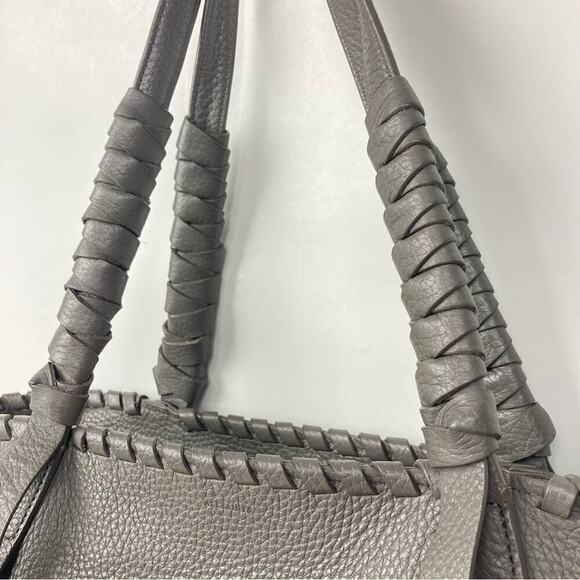 ALL SAINTS Kepi Storm Grey East West Tote Shoulder Bag  - $368. - Picture 4 of 12